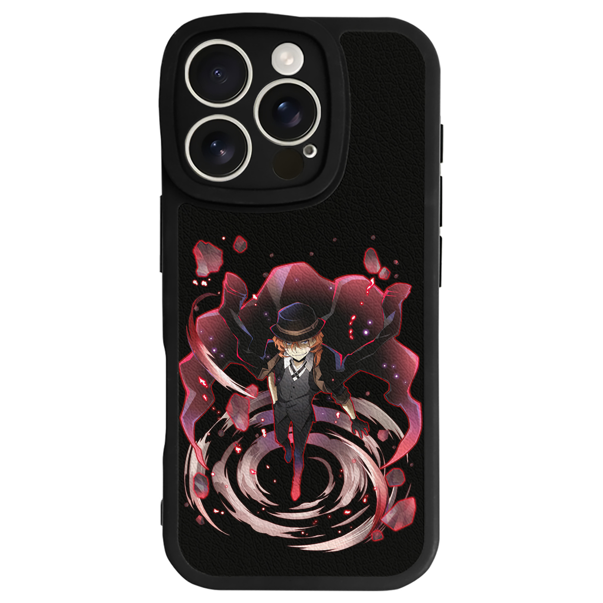 （画像用） 文豪ストレイドッグス Bungo Stray Dogs 【iPhone 16シリーズ対応】シリコンスマホケース（レザー調） 材質：シリコン